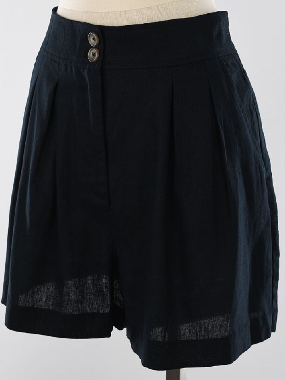 Jason Wu Women's Black Linen Blend Shorts Size 6